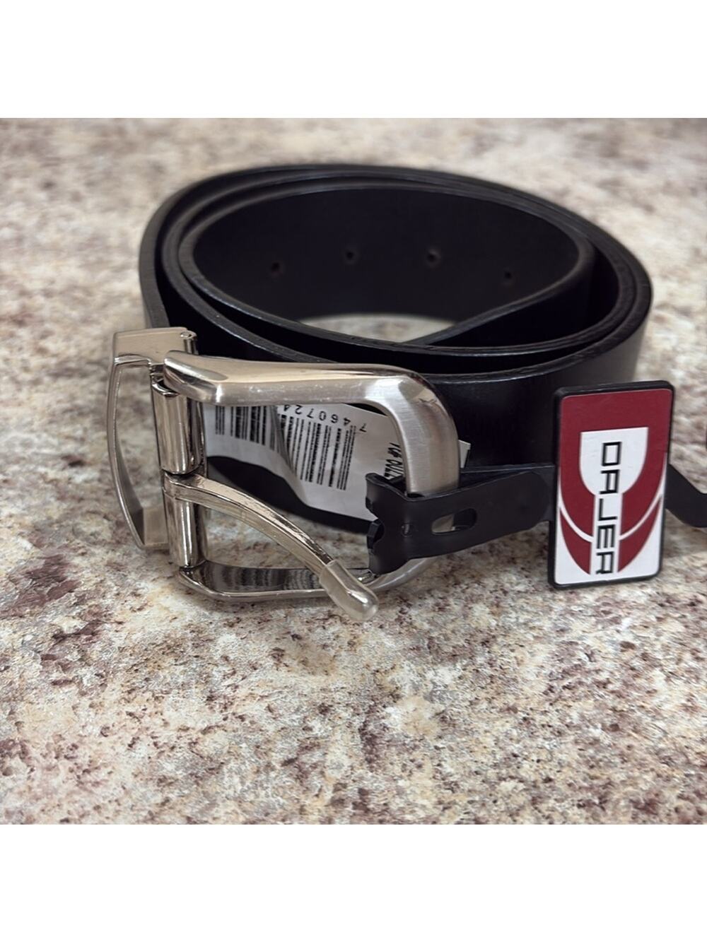 Dajer 34 Black NWT Belt with Silver Buckle - Picture 1 of 6